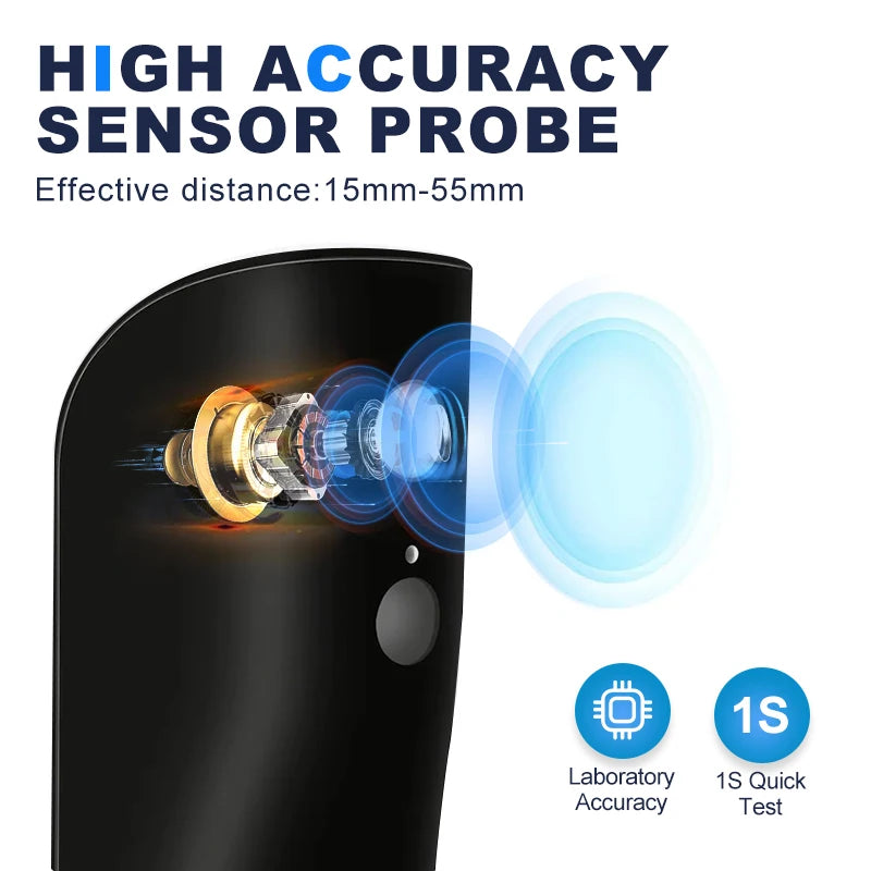 Stay confident in monitoring your health with Danoz Health AiQUE Digital Non-Contact Infrared Thermometer - Buy 1 Get 1 Free!