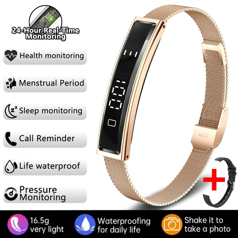 ⌚ Danoz WatchSmart | ChiBear Fashion Smart Bracelet | IP67 Waterproof | Heart Rate | Blood Oxygen | Sleep & Stress Monitor | Bluetooth 5.3 | Nx Wear App | 9 Colour Options