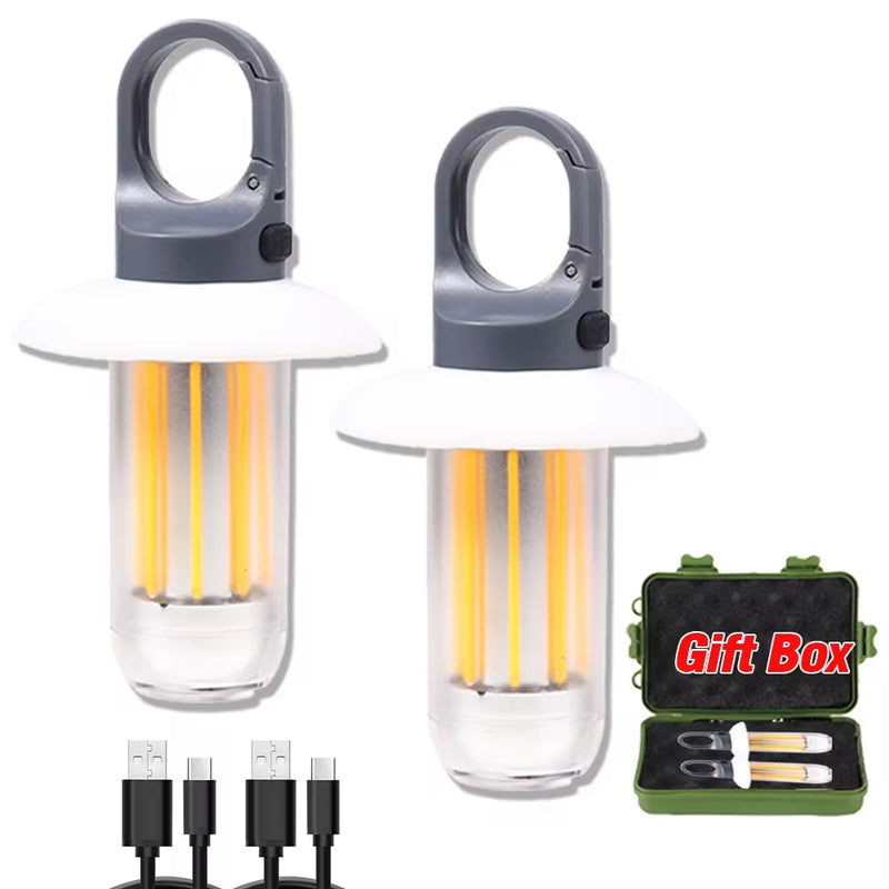 Danoz Lights - Rechargeable LED Portable Light Super Bright Flashlight Camping Light Work Light 5 Lighting Modes Waterproof Outdoor Light