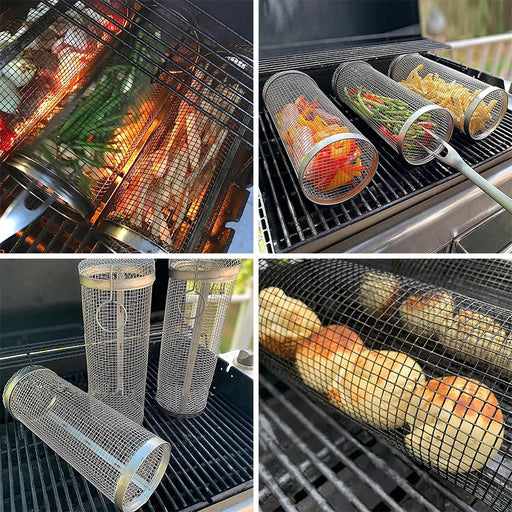 Elevate your outdoor cooking experience with Danoz Direct BBQ Basket. Made of durable stainless steel and featuring a rolling design