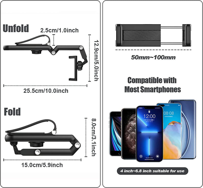 Danoz CarSmart – Clip It, Spin It, Navigate Like a Boss! 360° Rotating Sun Visor & Rearview Mirror Phone Holder for iPhone & Android – Buy 1 Get 1 More! 🚗📱