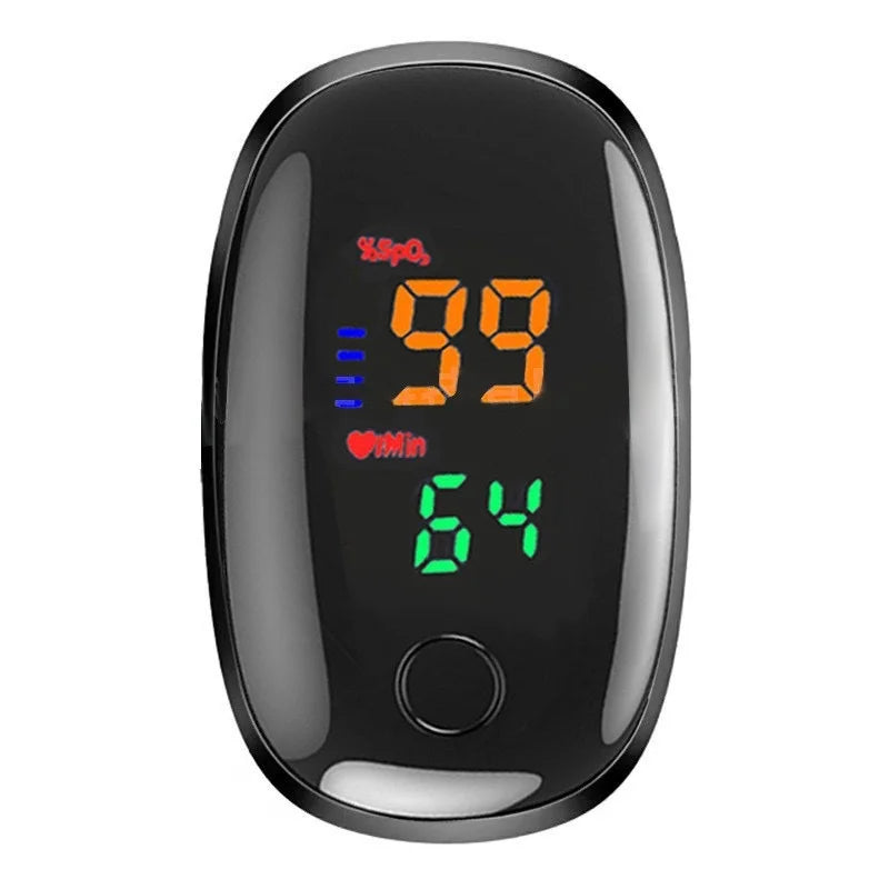 Keep your health in check with Danoz Finger Clip Heart Rate Meter! This sleek black gem oximeter easily measures your fingertip oxygen levels, Buy 1 Get 1 Free!