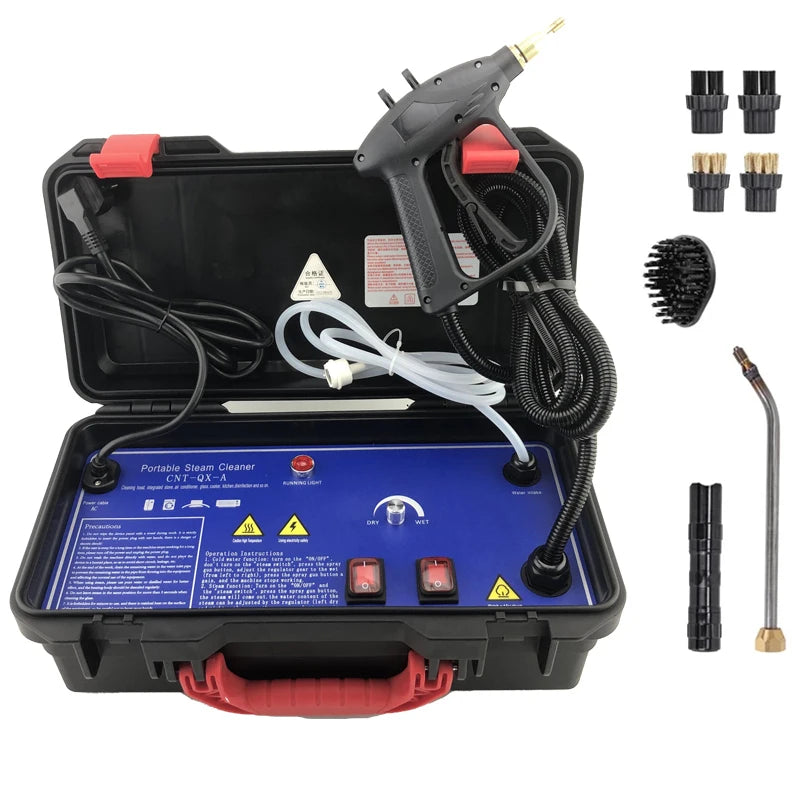 Danoz SteamSmart 3000W Commercial Steam Cleaner 💨 | 20-Second Heat-Up | 100–115°C Steam | Dry & Wet Modes | Ozone Disinfection | Air Con, Kitchen, Car & More | CE Certified!