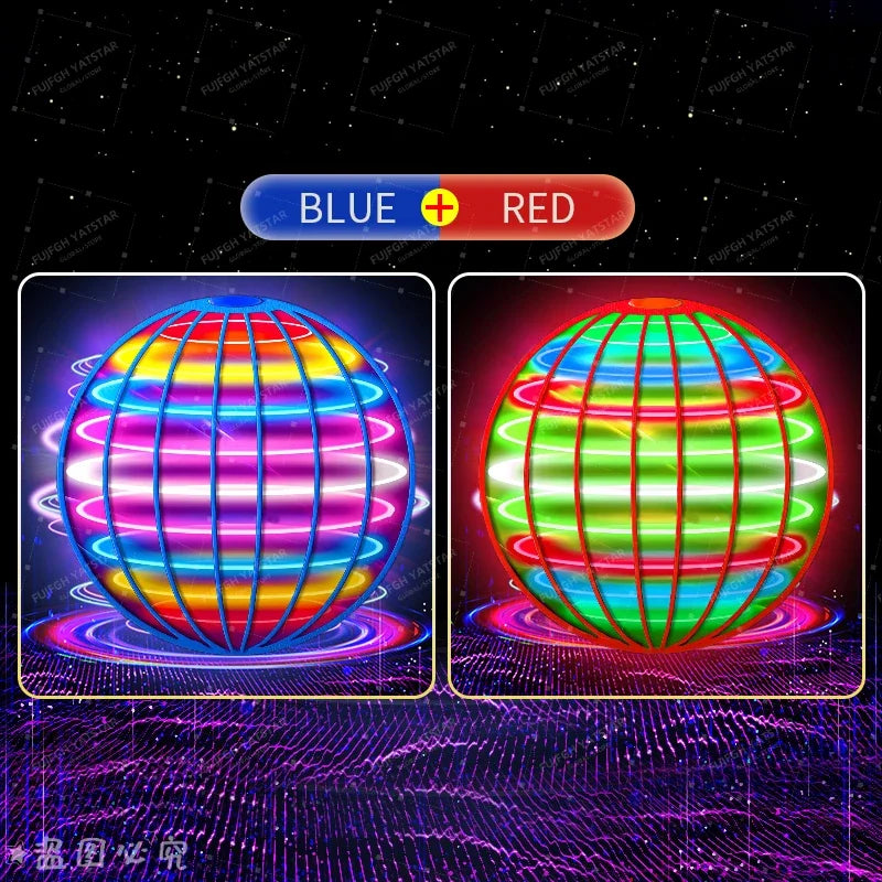 Danoz Toys - Flying Ball Boomerang Fly Orb Magic With LED Lights Drone Hover Ball Fly Nova Orb Flying Spinner Children Toys Christmas Gifts - Buy 1 Get 1 Free!