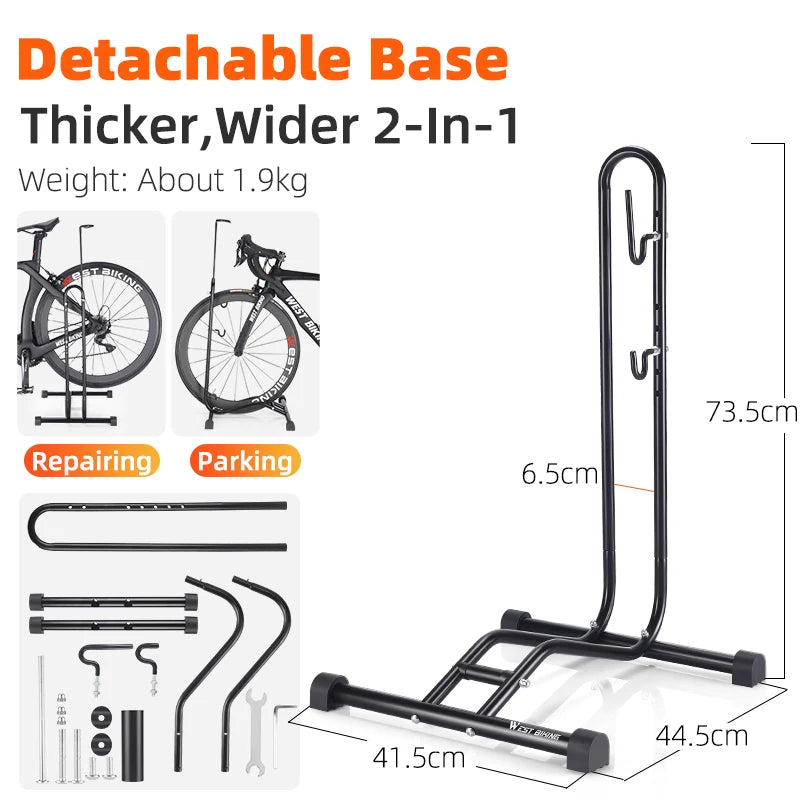 Danoz BikeSmart 3-in-1 Bicycle Parking Rack 🚲 | Foldable Indoor Storage & Repair Stand | 35kg Capacity | Scratch-Free Hooks | Suits MTB & Road Bikes!