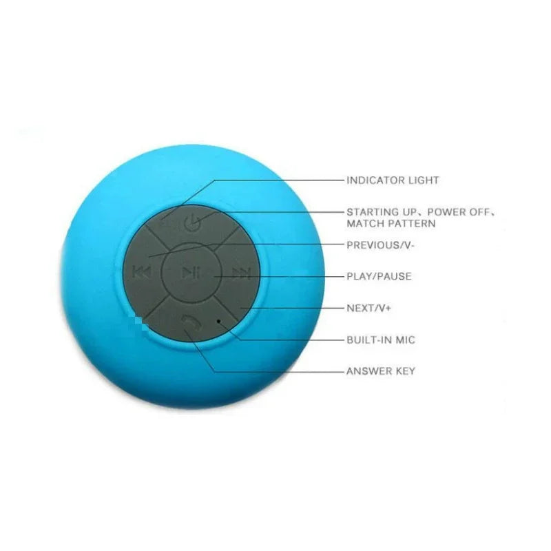Danoz Smart  🔊 Bathroom waterproof wireless Bluetooth speaker large suction cup mini portable speaker outdoor sports stereo speaker