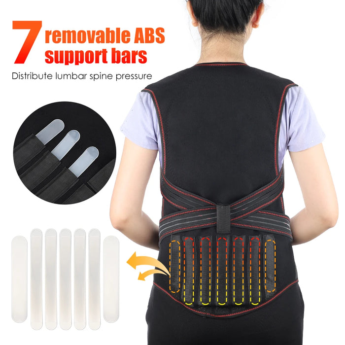 Danoz Health - Magnet Heated Vest Magnetic Self-Heating Thermal Waist Brace Lumbar Pad Corset Postrue Corrector Relief Pain