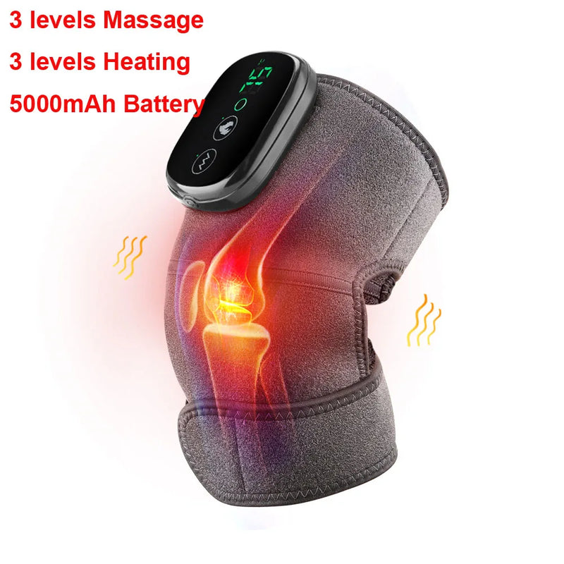 Danoz HealthSmart - USB Electric Heating Knee Massager Joint Elbow Knee Pad Shoulder Pad Vibration Knee Shoulder Massage