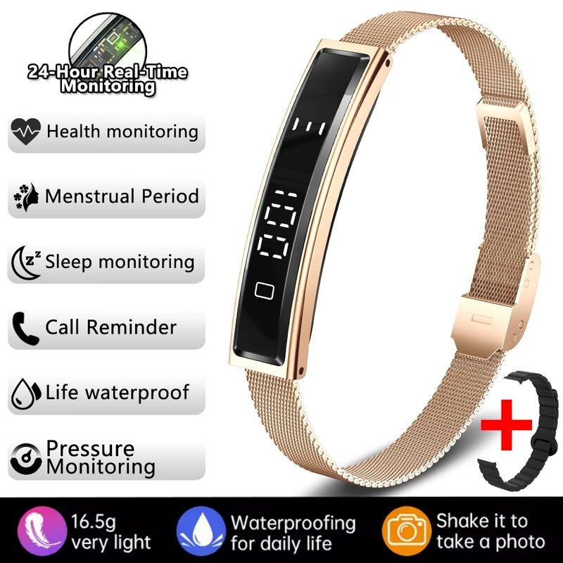 ⌚ Danoz WatchSmart | ChiBear Fashion Smart Bracelet | IP67 Waterproof | Heart Rate | Blood Oxygen | Sleep & Stress Monitor | Bluetooth 5.3 | Nx Wear App | 9 Colour Options