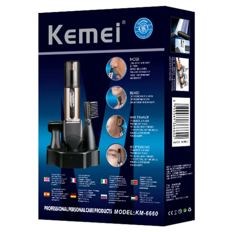 Danoz  - Rechargeable Electric All In One Hair Trimmer For Men Grooming Kit Beard Trimer Facial Eyebrow Trimmer Nose Ear Shaver