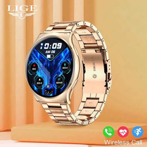 Experience the ultimate in style and functionality with Danoz Direct's LIGE 1.43 inch AMOLED Screen Women's Smart Watch.