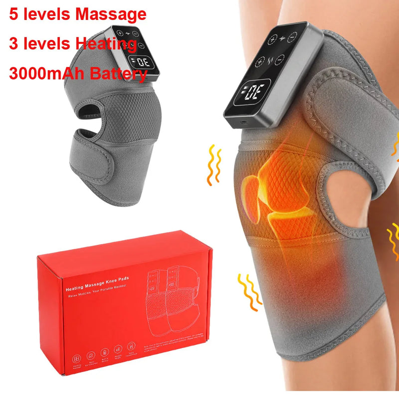 Danoz HealthSmart - USB Electric Heating Knee Massager Joint Elbow Knee Pad Shoulder Pad Vibration Knee Shoulder Massage