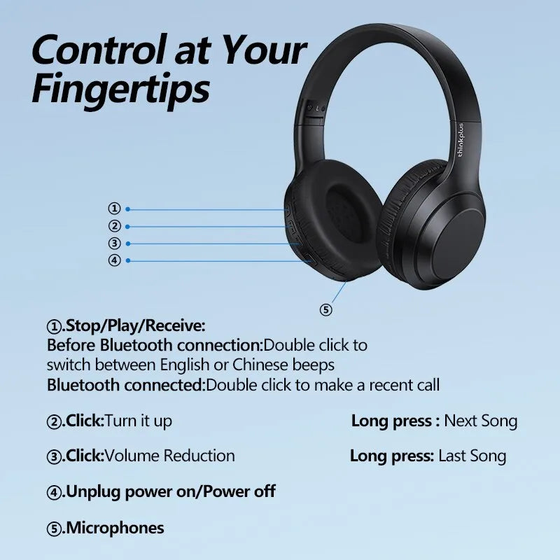 Experience Quality sound and convenient hands-free calling with Danoz Direct - Lenovo Thinkplus Headphone Bluetooth Earphones