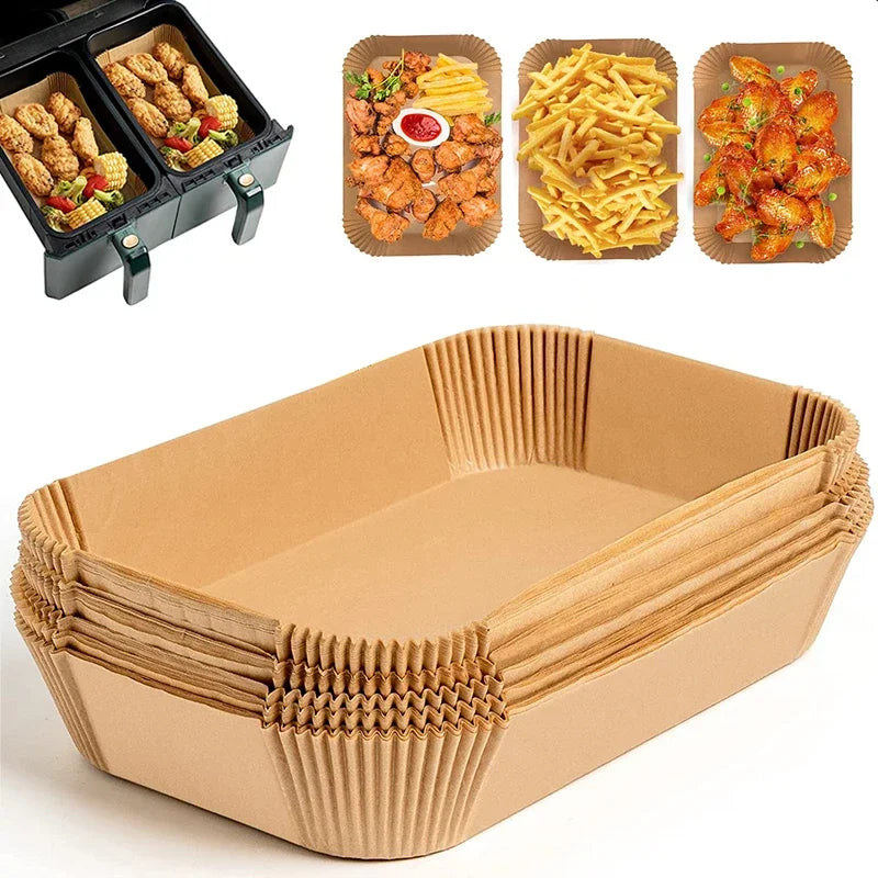Make your cooking a breeze with Danoz Kitchen’s disposable air fryer paper Tray's! This non-stick, oilproof is perfect for any Air Fryer cooking!