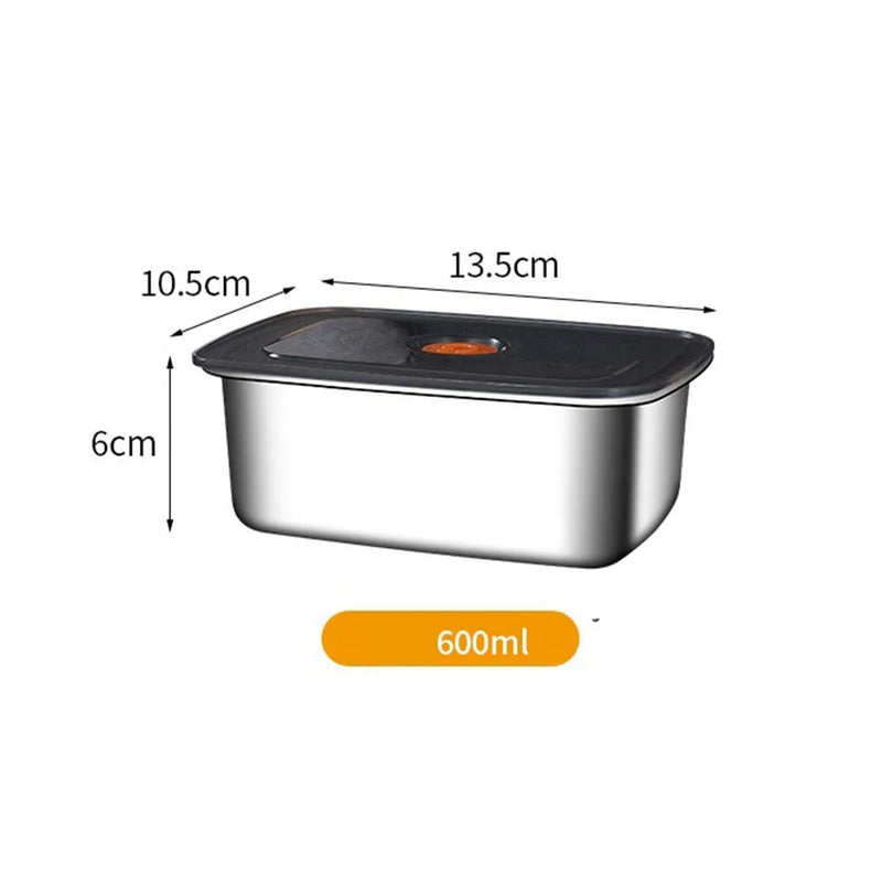 Danoz FoodSmart - High Quality 316L Stainless Steel vacuum food containers, Lunch Box Sealed Refrigerator Freezer Storage Box Leak-proof Suitable Bento Box