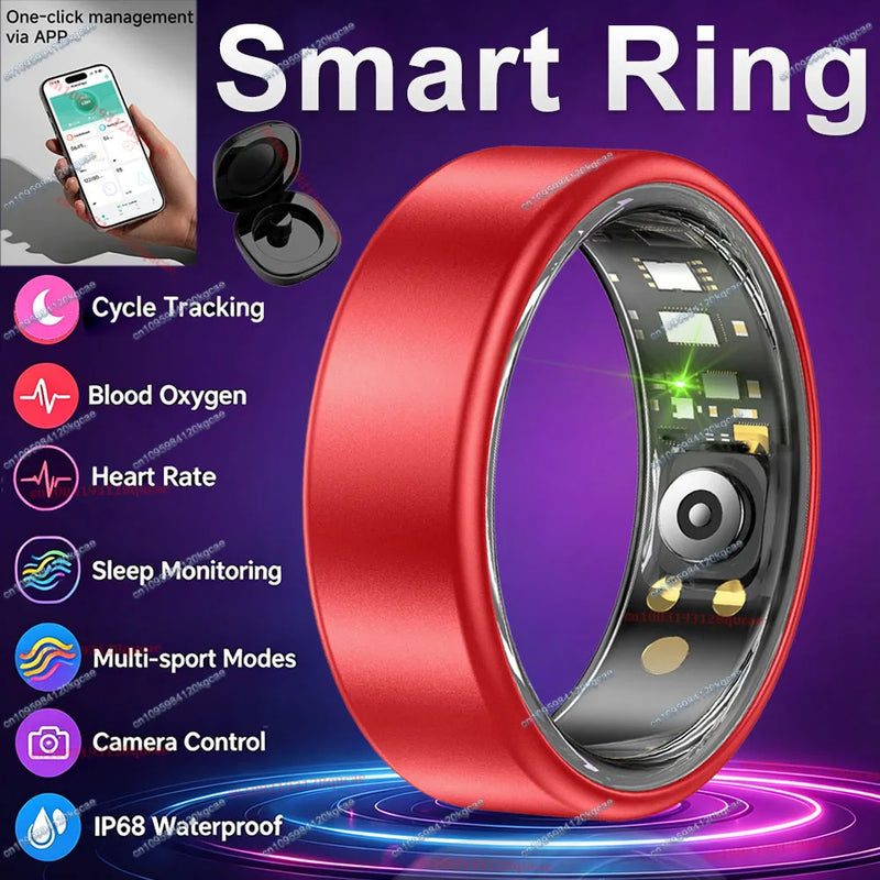 💍 Danoz TechSmart | Ola Esporte Smart Ring | Heart Rate SpO2 Sleep Monitor | IP68 | Multi-Sport | Female Cycle Tracking | Sizes 6–14 | Holiday Gift ✨