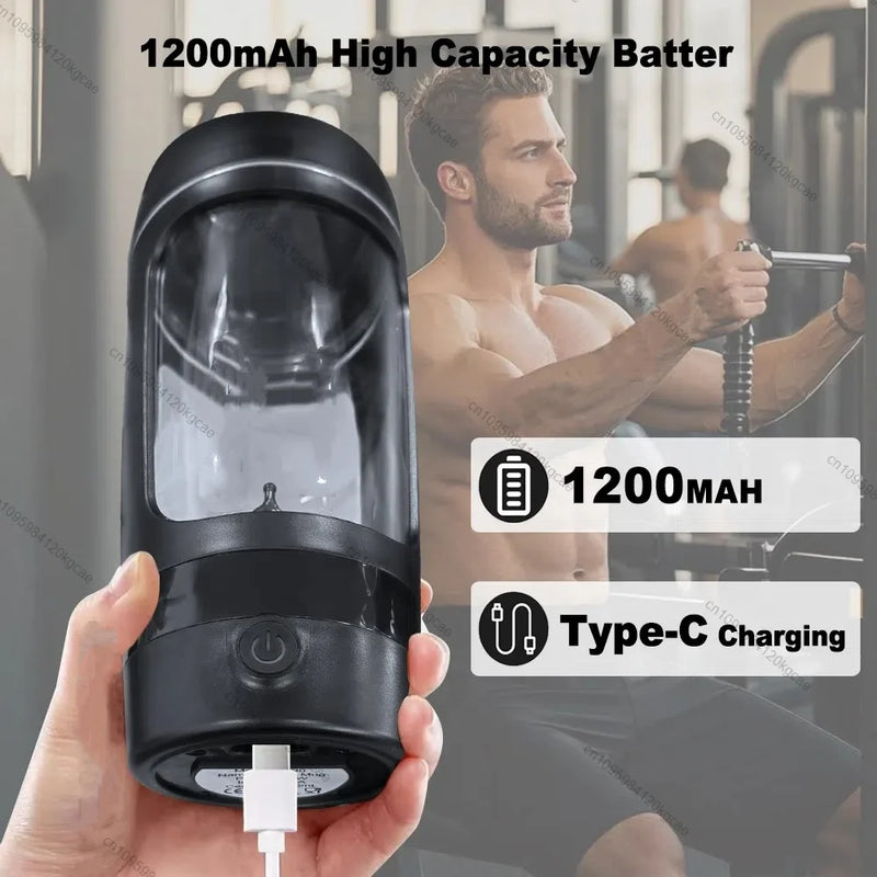 🥤 Danoz ProteinSmart | Ola Esporte Electric Shaker Cup | 630ml | Auto-Blend in 30 Sec | USB-C | Detachable Bottom | Leak-Proof | Gym & Office ✨