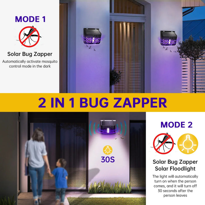 Danoz Outdoors - Solar Light Solar Bug Zapper🦟🐝Discover the perfect solution to keep your outdoor space free from pesky bugs