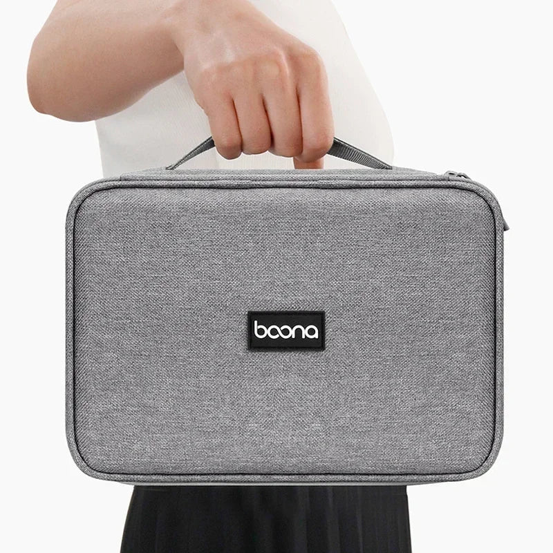 Danoz StorageSmart - Large Capacity Travel USB Gadget Cable Bag Headphone Storage Box Data Cable Storage Bag Hard Disk Charger Power Bank Organizer
