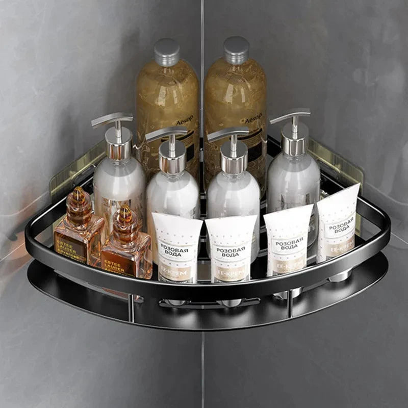 🛁No drilling bathroom shelf storage for shampoo, makeup, and other shower essentials without any drilling required. 🪛 Buy 1 Get 1 More!