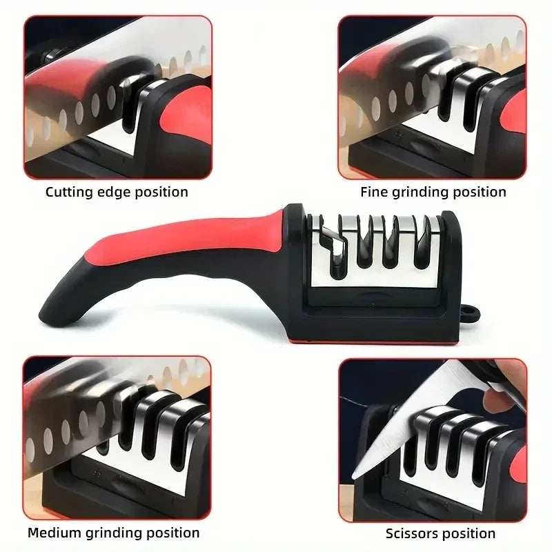 Keep your kitchen knives 🔪 sharp and ready with the Danoz Kitchen 3-Segment Knife Sharpener - Buy 1 Get 1 Free!