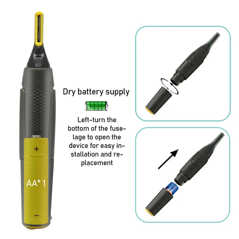 Danoz Hair - USB , Hair Trimmer Electric Waterproof Hair Shavers Man Portable Nose Ear Hair  Eyebrow Cutter Grooming Trimmer - Buy 1 Get 1 Free