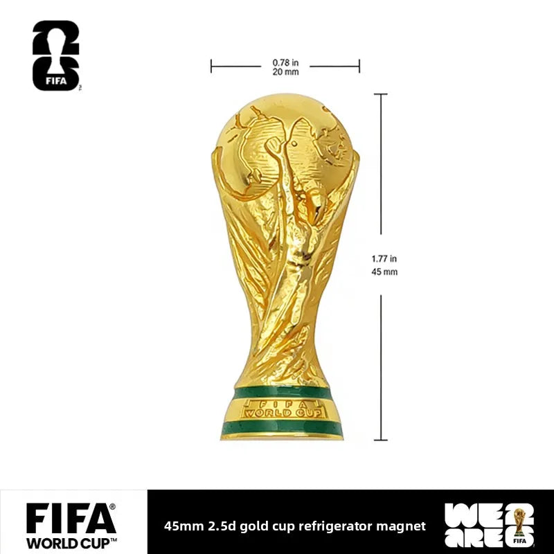 Danoz CollectSmart 🏆 | FIFA Official Licensed 2026 World Cup Trophy Fridge Magnet | USA Canada Mexico | 45mm & 70mm | Fan Gift | Free Postage!