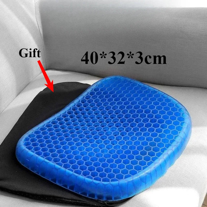 Danoz Smart - Gel Seat Cushion Breathable Honeycomb Design For Pressure Relief Back Tailbone Pain Home Office Chair Cars Wheelchair