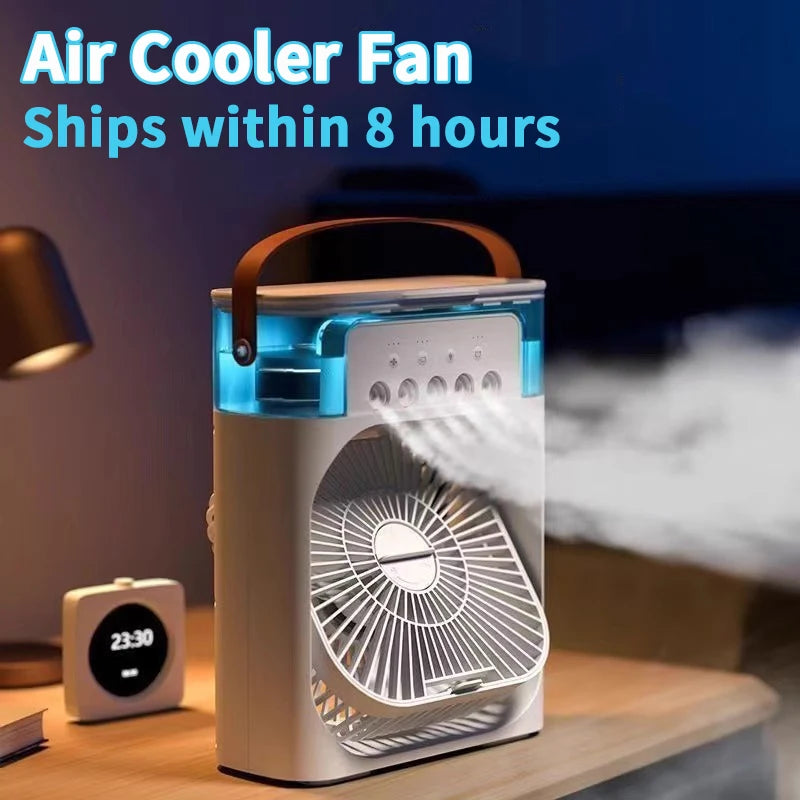 Danoz MisterCooler Air Cooler water mist! This little powerhouse combines a fan, air conditioner, and humidifier to keep your space cool, fresh, and comfy