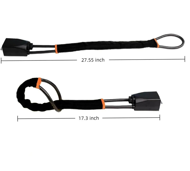 🔒 Danoz CarSmart | TopLock Steering Wheel Lock | Anti-Theft Steel Cable | Universal Fit | Square & Circular Key Styles | 8 Colours