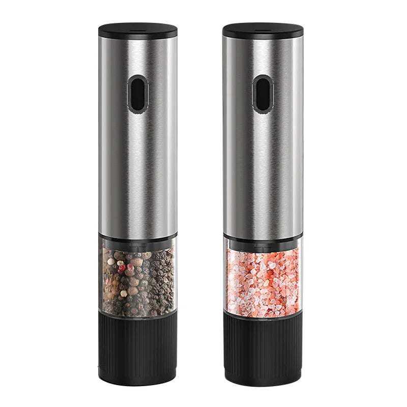 🧂 Danoz SaltPepperSmart | Electric Salt & Pepper Grinder Set | USB Rechargeable | Adjustable Coarseness | Ceramic Burr | One-Hand Operation