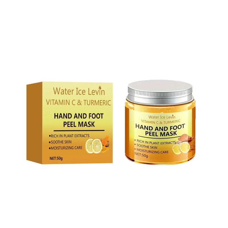 Danoz BeautySmart - Vitamin c and turmeric hand wax mask for hands and feet, smoothing skin, gently cleansing hand mask. Buy 1 Ger 1 Free!