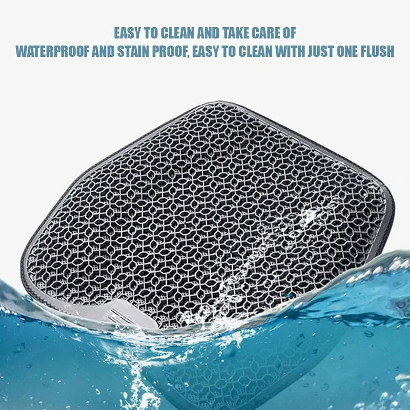 🧘 Danoz SeatSmart | GelSeat3D Honeycomb Gel Seat Cushion | Cooling & Breathable | Pressure Relief | 46x46cm | Car, Office & Travel