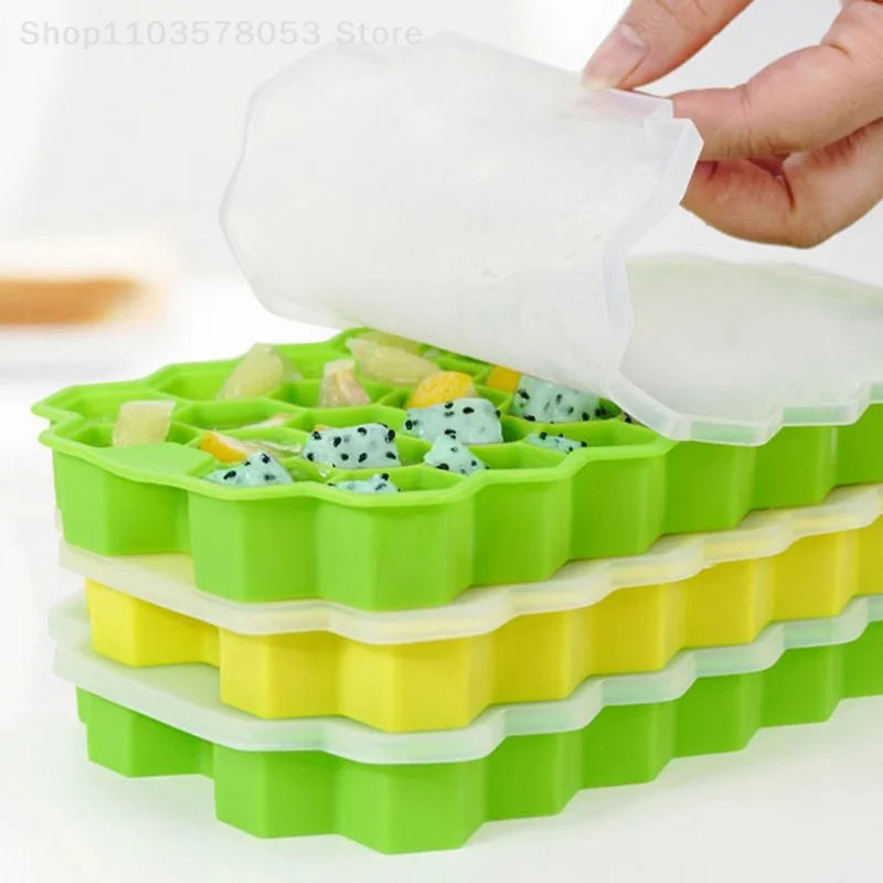 Danoz CookSmart - Buy 1 Get 1 Free - 37 Grids Silicone Meatball Mold With Lid Honeycomb Rice Ball Maker Fish Balls Beef Balls Mold Meat Tools Kitchen Accessories