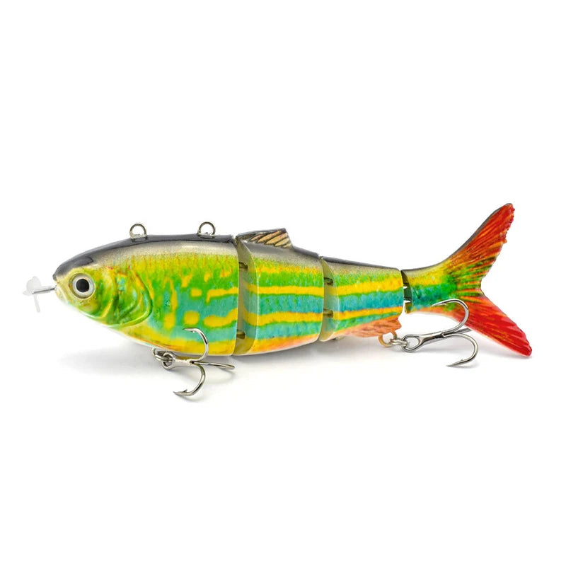 🎣 Danoz FishingSmart | Electric Robotic Swimbait | 4-Segment Auto Swimming | USB Rechargeable | LED Luminous | 90mm & 130mm | Saltwater & Freshwater ✨