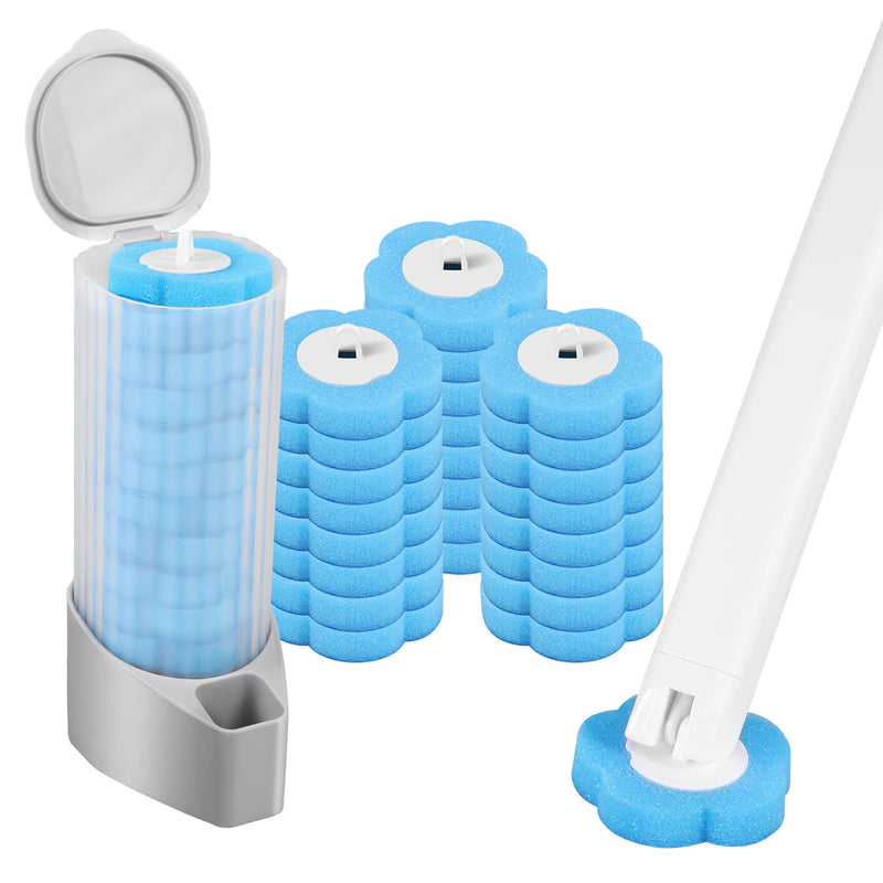 🚹 Danoz Toilet CleanSmart | Willstar Disposable Toilet Brush & Holder Set | Auto-Lid | 360° Deep Clean | Scented Heads | Wall or Floor Mount | 18–72 Heads | Free Postage!