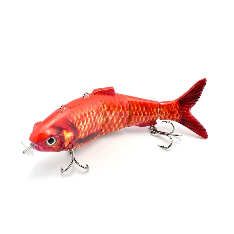 🎣 Danoz FishingSmart | Electric Robotic Swimbait | 4-Segment Auto Swimming | USB Rechargeable | LED Luminous | 90mm & 130mm | Saltwater & Freshwater ✨