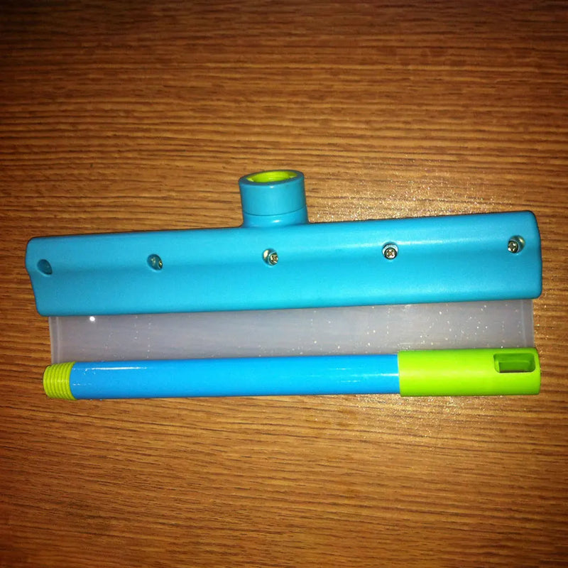 Sparkling windows without the squeaky frustration? This 12-inch silicone squeegee kit is your new best friend! Glide it across glass, mirrors, and shower doors to banish streaks and water spots in seconds