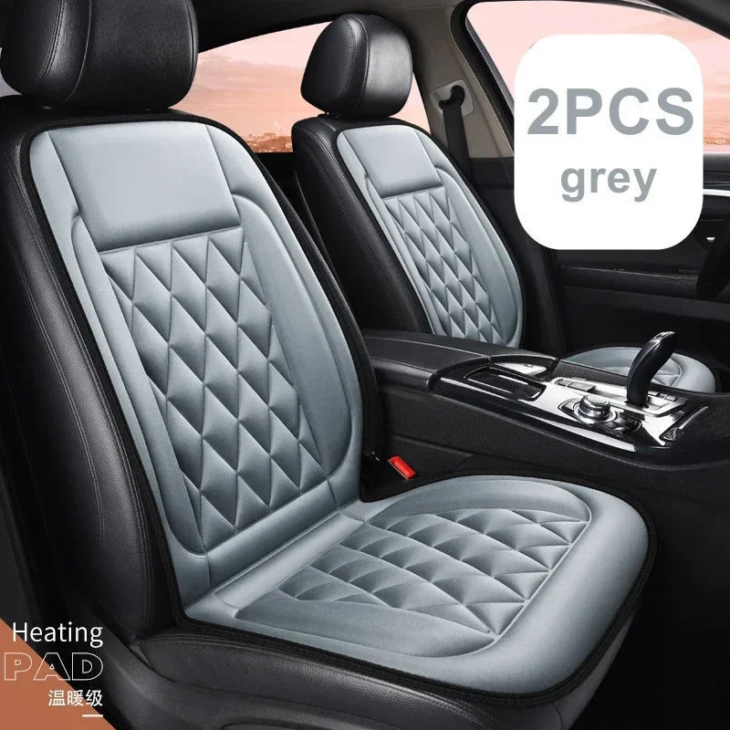 🚗 Danoz WinterSmart | Amagi 12V Heated Car Seat Cover | 30W–45W | Skin-Friendly Fabric | Anti-Slip | 30–65°C | Universal Fit | Brown, Black & Grey ❄️