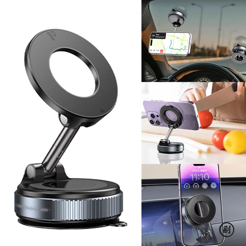 Danoz Smart - Phone Magnetic Stand Mechanical Vacuum Suction Cup Rotate 360° Magnetic Adsorption Bracket Navigation Universal Holder - Buy 1 Get 1 Free!