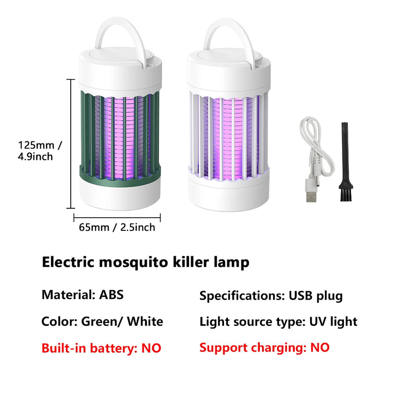 Say goodbye to pesky bugs with Danoz USB Electric Shock Mosquito Killer Lamp! This clever device uses UV light to attract and zap mosquitoes, moths, wasps and more. Buy 1 Get 1 Free!