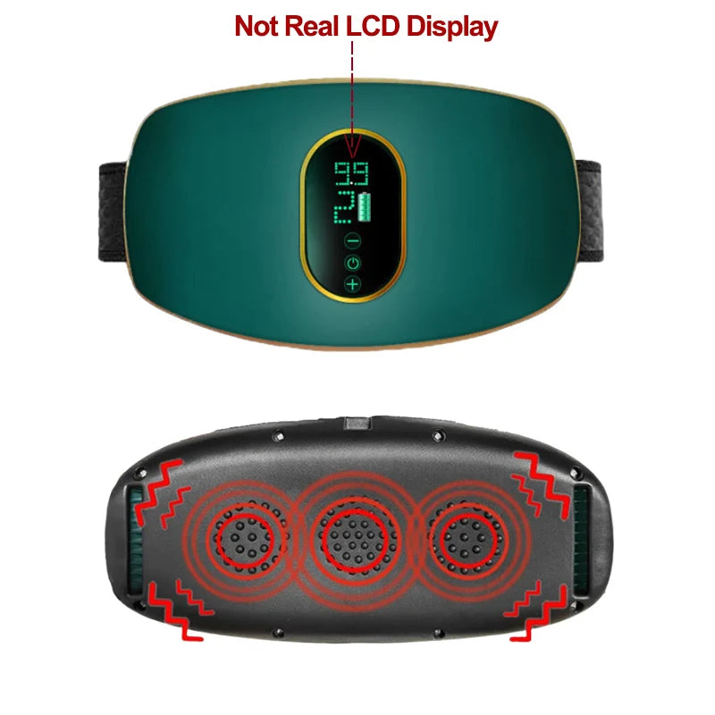 💪 Danoz SlimSmart | Rechargeable Body Slimming Waist Belt | 3-Mode Massager | Weight Loss & Body Shaping | Constipation Relief | USB Charge | White & Green