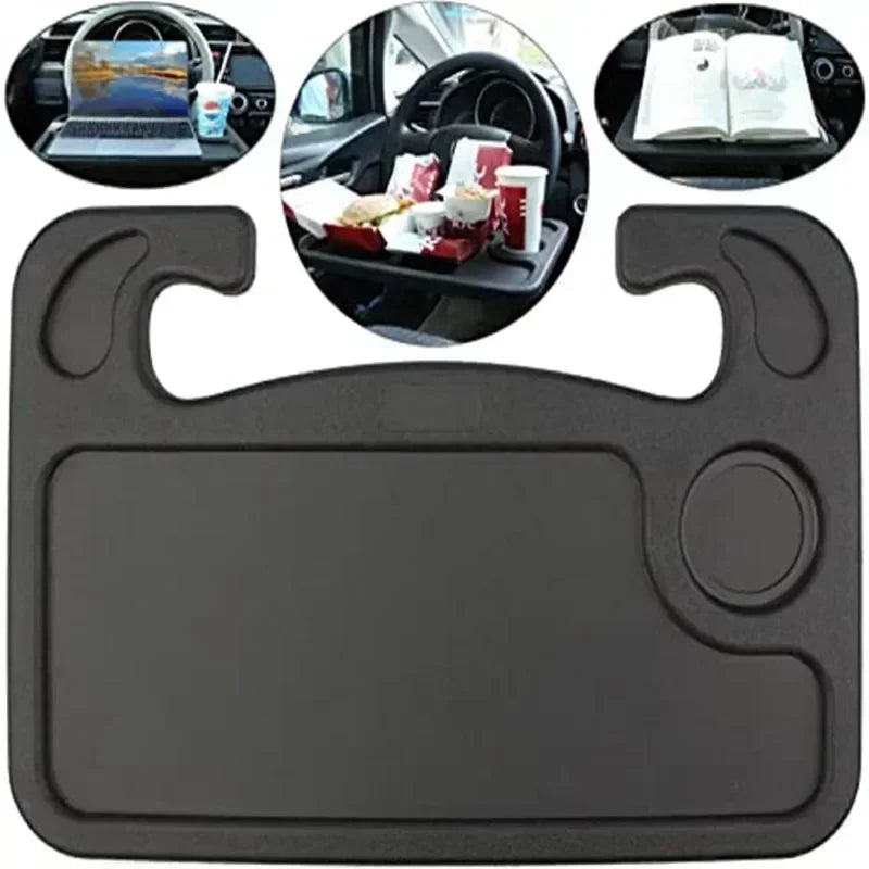 🚗 Danoz CarSmart | Foldable Steering Wheel Desk & Tray | Laptop, Tablet, Food & Drinks | Universal Fit | Portable Car Mount Stand ✨