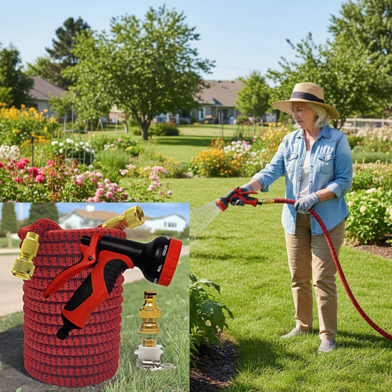 Transform your gardening and car washing experience with WaterBlast Expandable Hoses from Danoz Direct, Offering, 7.5 - 30 Meters