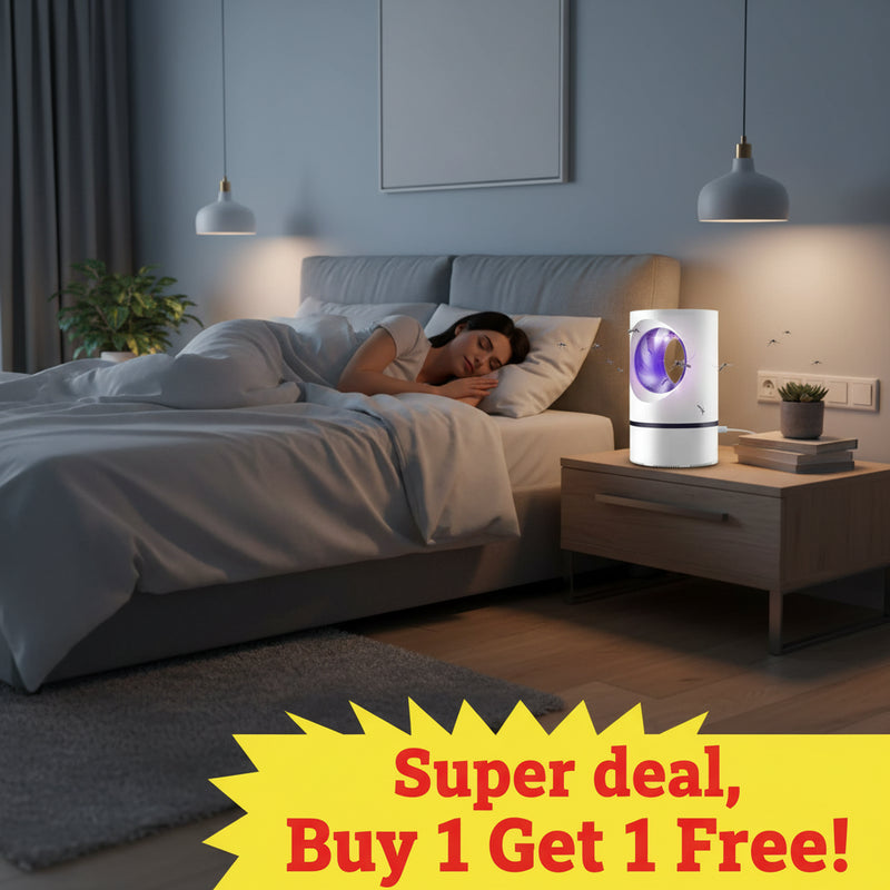 Keep pesky insects at bay with Danoz USB Electric LED Mosquito Killer Lamp! This handy device uses UV light to attract and zap mosquitoes, flies, and other bugs - Buy 1 Get 1 Free!
