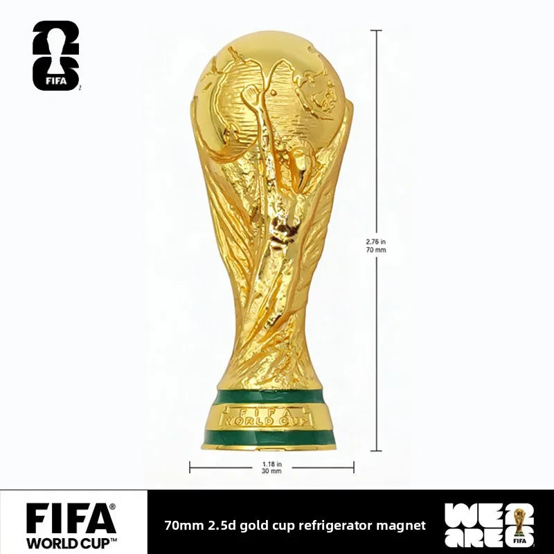 Danoz CollectSmart 🏆 | FIFA Official Licensed 2026 World Cup Trophy Fridge Magnet | USA Canada Mexico | 45mm & 70mm | Fan Gift | Free Postage!