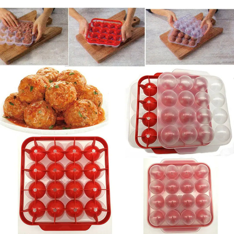 Danoz Kitchen - Say goodbye to hand-rolling meatballs and hello to perfectly shaped spheres every single time. This ingenious kitchen gadget cranks out 16 uniform balls with just a fill