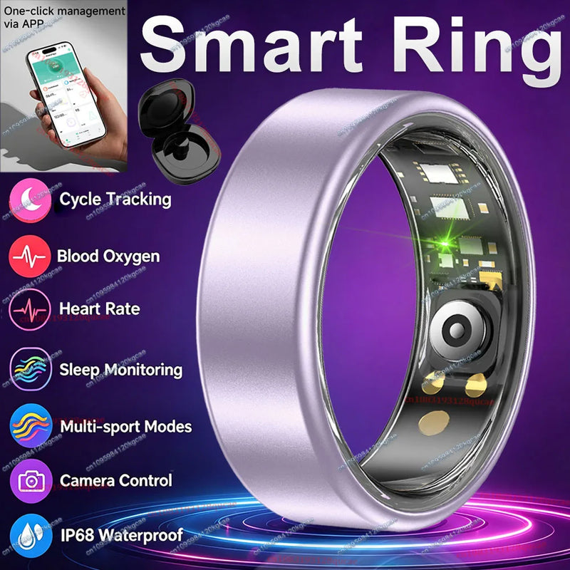 💍 Danoz TechSmart | Ola Esporte Smart Ring | Heart Rate SpO2 Sleep Monitor | IP68 | Multi-Sport | Female Cycle Tracking | Sizes 6–14 | Holiday Gift ✨