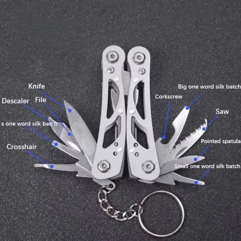 Master any outdoor challenge with this versatile stainless steel multi-tool pliers. Featuring a combination of cutting, gripping, and folding functions, it's engineered for camping, survival situations, and everyday carry - Buy 1 Get 1 Free!