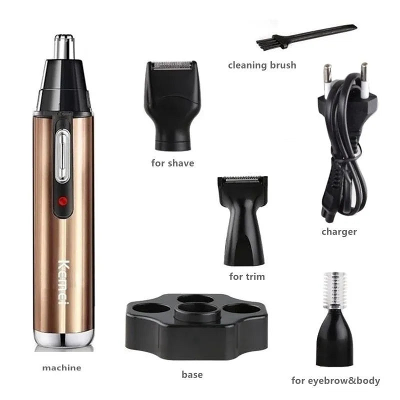 Danoz  - Rechargeable Electric All In One Hair Trimmer For Men Grooming Kit Beard Trimer Facial Eyebrow Trimmer Nose Ear Shaver